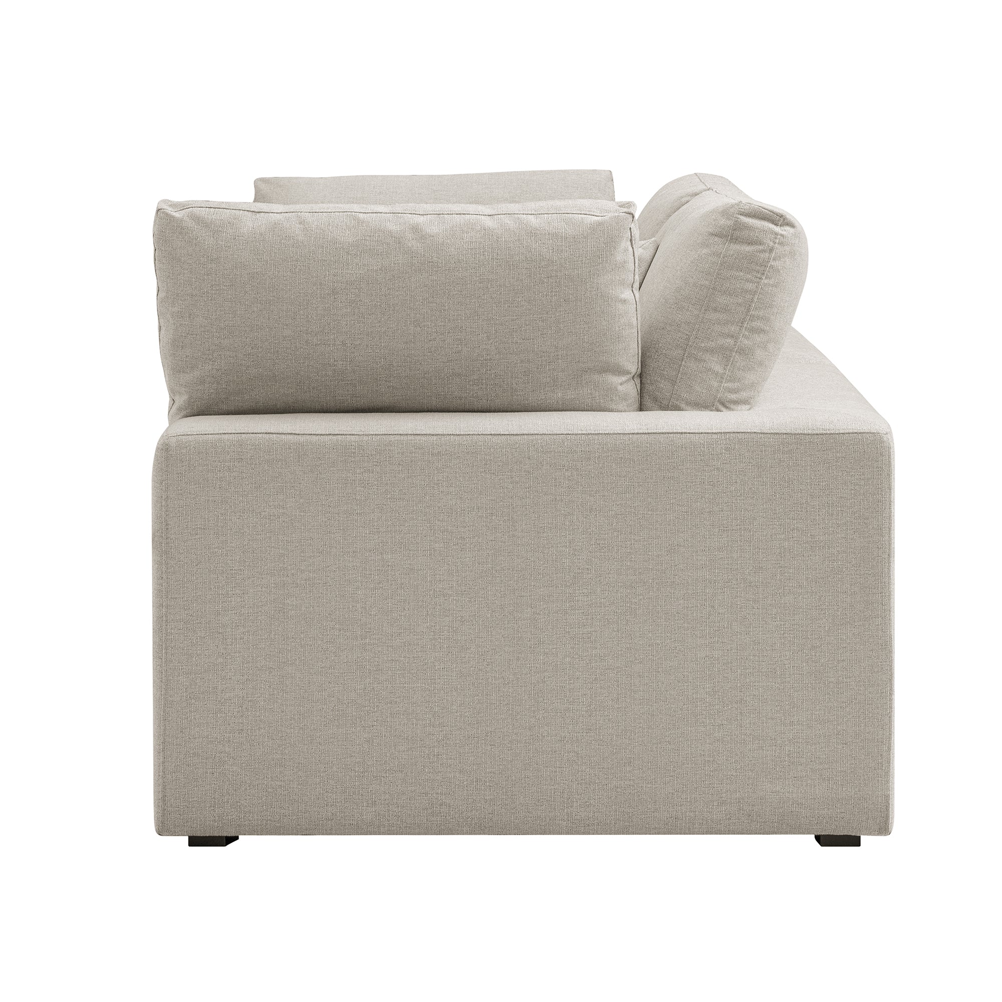 Lutyens Oatmeal Weave Fabric Sectional Sofa, 2-Piece - Image 9