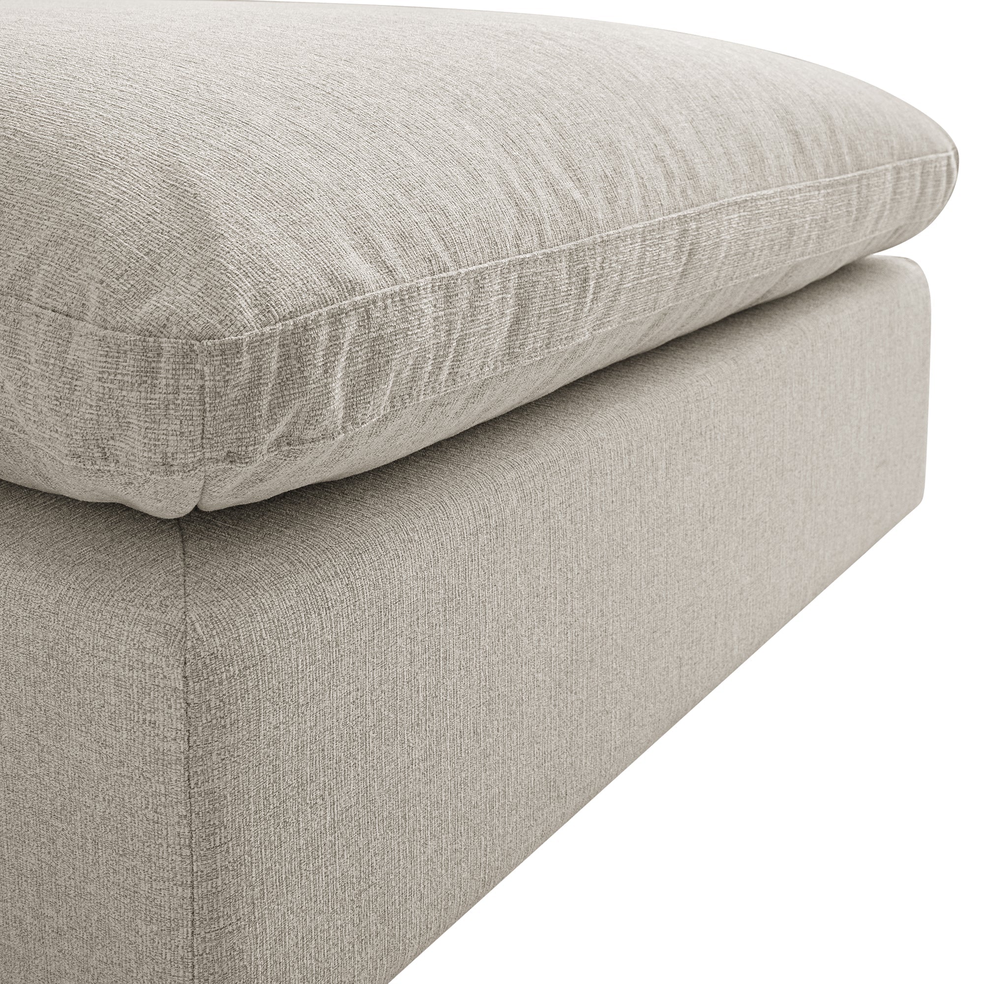 Lutyens Oatmeal Weave Fabric Sectional Sofa, 2-Piece - Image 15
