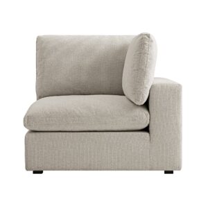 Alternative view of Lutyens Oatmeal Weave Fabric Sectional Sofa, Corner Unit