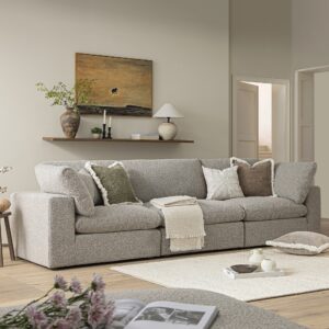 Alternative view of Lutyens Taupe Boucle Sectional Sofa, 3-Piece