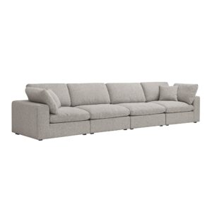 Alternative view of Lutyens Taupe Boucle Sectional Sofa, 4-Piece