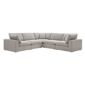 Alternative view of Lutyens Taupe Boucle Sectional Sofa, 5-Piece Corner Set